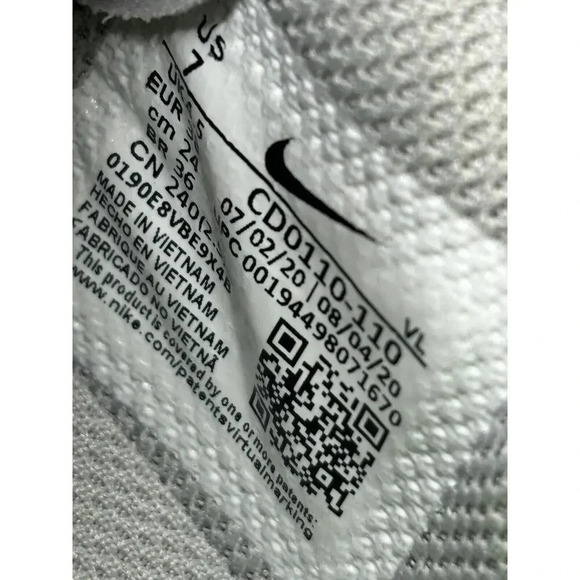 NIKE LUNARLON DRAGON PRO WOMEN'S SOFTBALL CLEATS WHITE GRAY SZ 7 - Picture 10 of 13